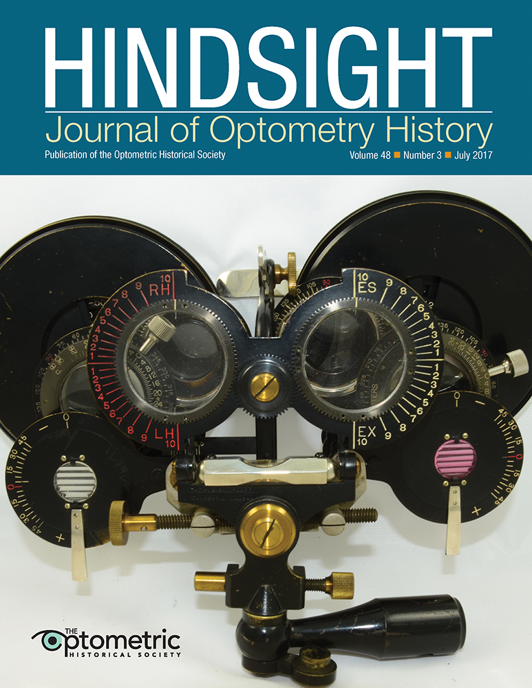 Hindsight: Journal of Optometry History - Print Edition